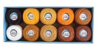 Пряжа Ирис ассорти 100% хлопок 10x10г 82м №12