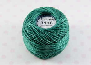 Пряжа Ирис 100% хлопок 10г 82м №3136 яр.зелёный