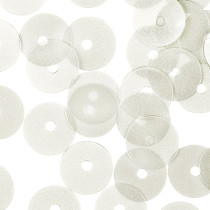 Пайетки " Zlatka" россыпью ZF- 26 6 мм 10 г №001 прозрачно- белый