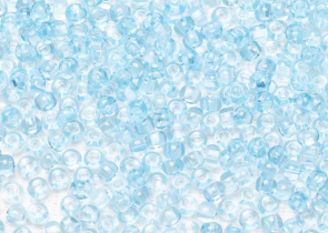 Бисер Чехия круглый 08/0 50 г 60000h прозрачный самый светлый голубой квадратное отверстие