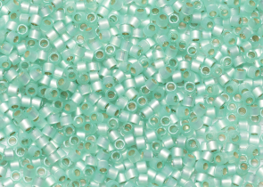 Бисер Япония MIYUKI Delica цилиндр 10/0 5 г DBM-0626 светло-аква-зеленый окрашенный алебастр серебряная линия внутри