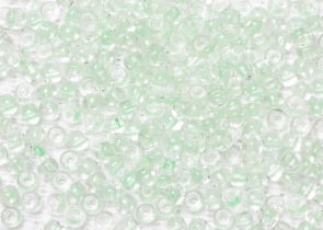 Бисер Япония круглый 11/0 10г 2722 зеленая мята/ярко-зеленый, светящийся в темноте