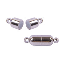 " Zlatka" Замок магнитный FMK- M02 6 х 17 мм 5 шт 03 под античное серебро